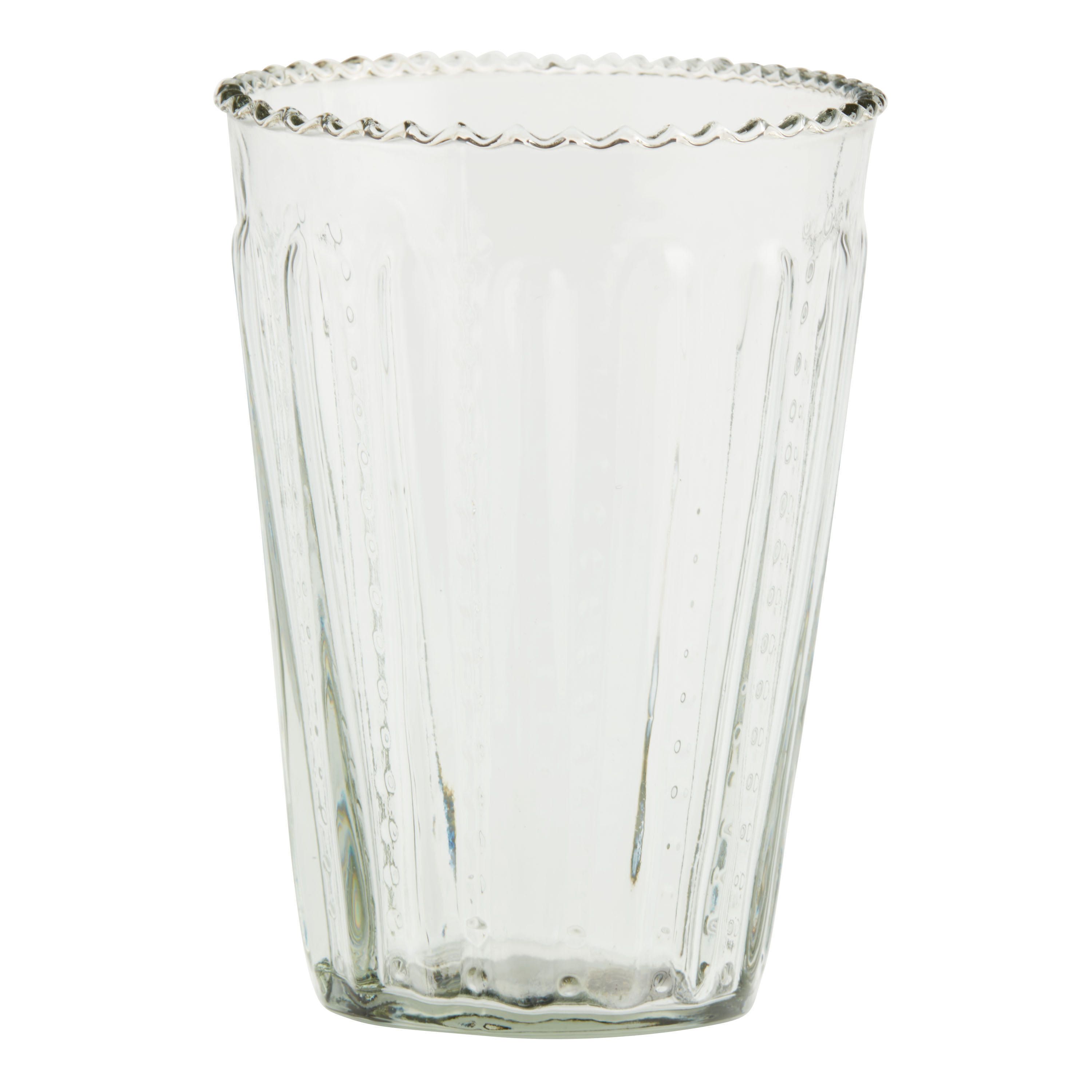 Textured Ruffle Highball Glass Set of 2 | World Market