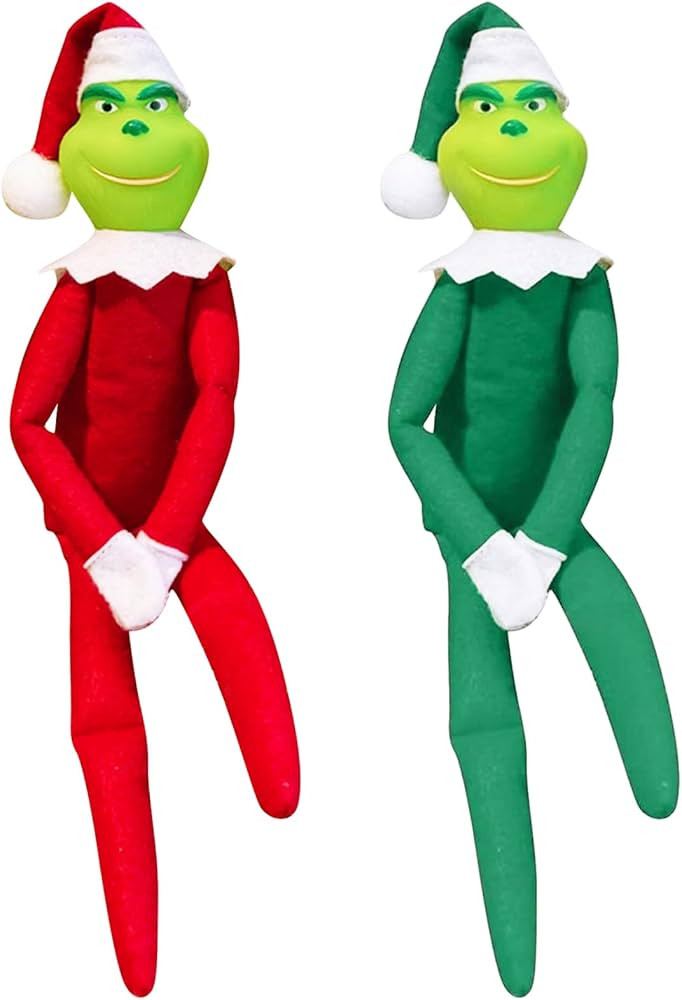 Set of 2 Christmas Elf Plush Toys –Christmas Stuffed Figures Doll for Kids and Christmas Tree H... | Amazon (US)