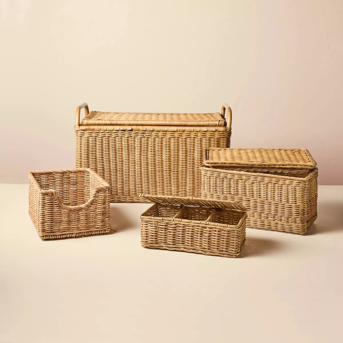 Woven Rattan Pantry Storage Basket - Hearth & Hand™ with Magnolia | Target
