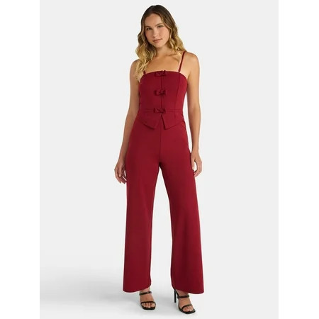 Madden NYC Women s Bow Jumpsuit Sizes XXS-XXL | Walmart (US)