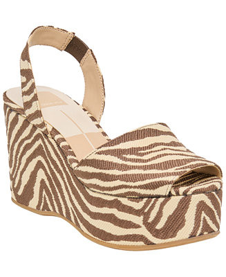 Dolce Vita Women's Akera Slingback Platform Wedge Sandals - Macy's | Macy's