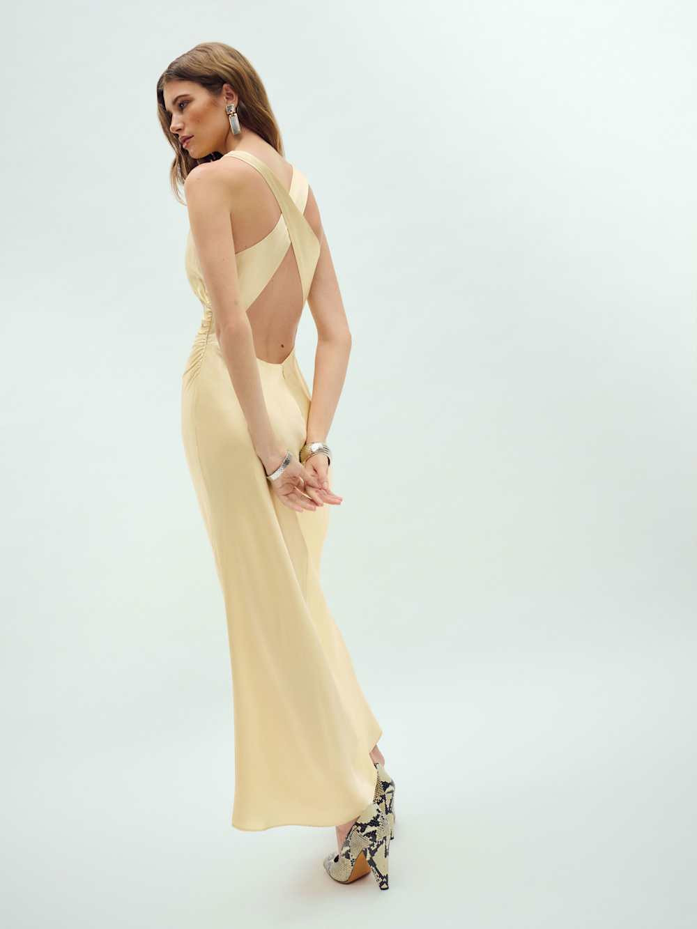 Casette Silk Dress | Reformation (Global)