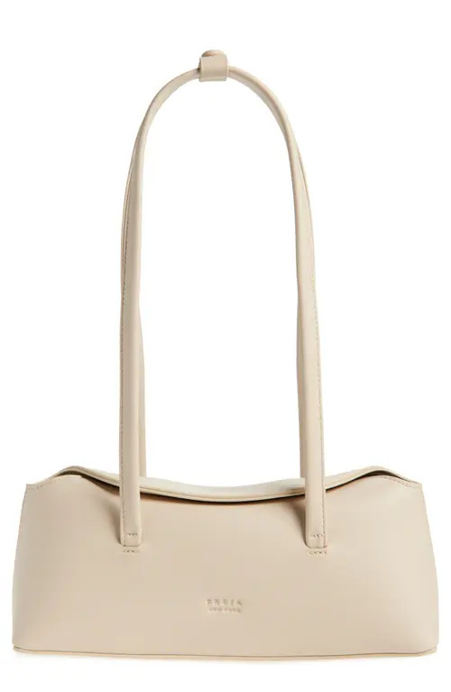 Freja New York Mini Chrystie Faux Leather Shoulder Bag in Oat at Nordstrom | Nordstrom