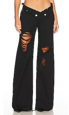 SER.O.YA Ollie Jeans in Stone Black from Revolve.com | Revolve Clothing (Global)