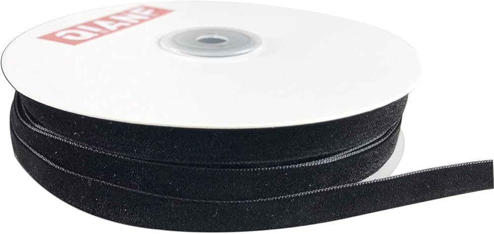 Vintage Black Velvet Ribbon, 3/8 Inch X 25Yd | Amazon (US)