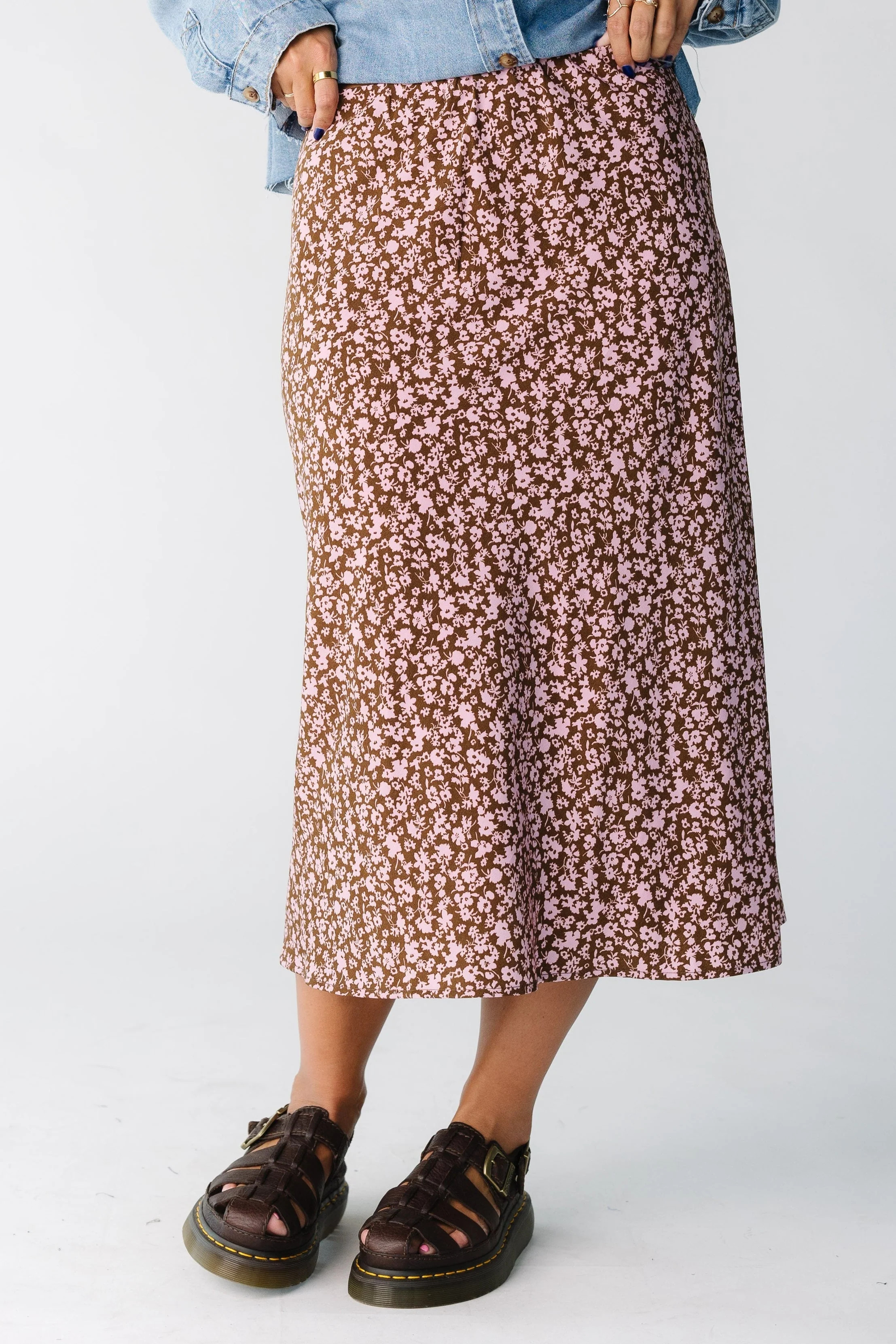 Brass & Roe Ellie Print Midi Skirt | Called To Surf