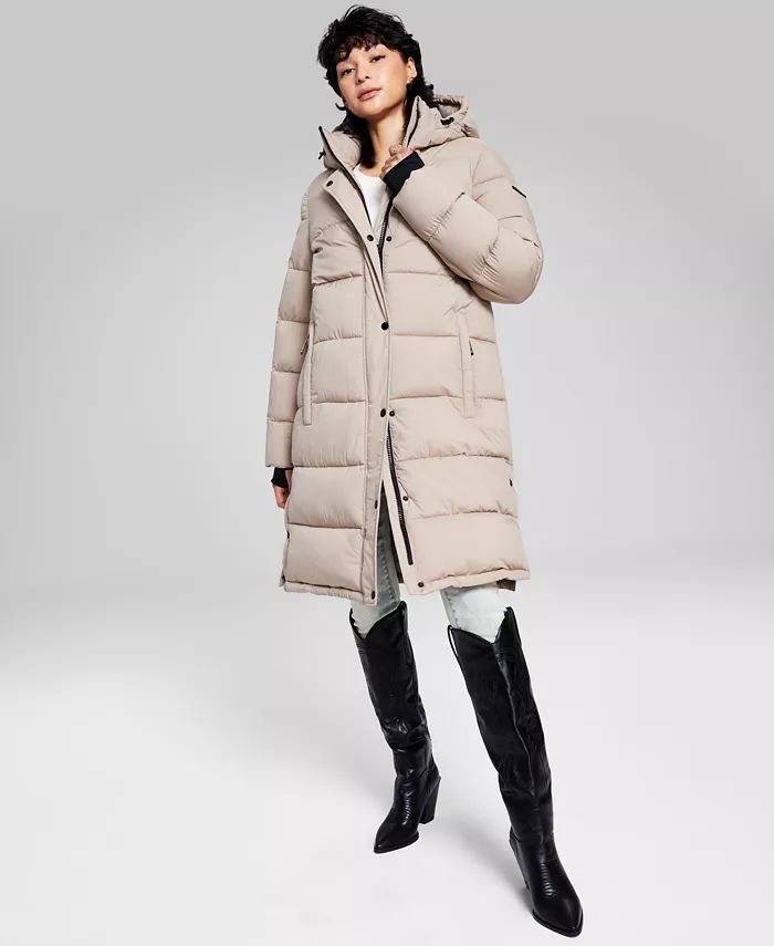 BCBGeneration Women's Hooded Puffer Coat, Created for Macy's - Macy's | Macy's Canada