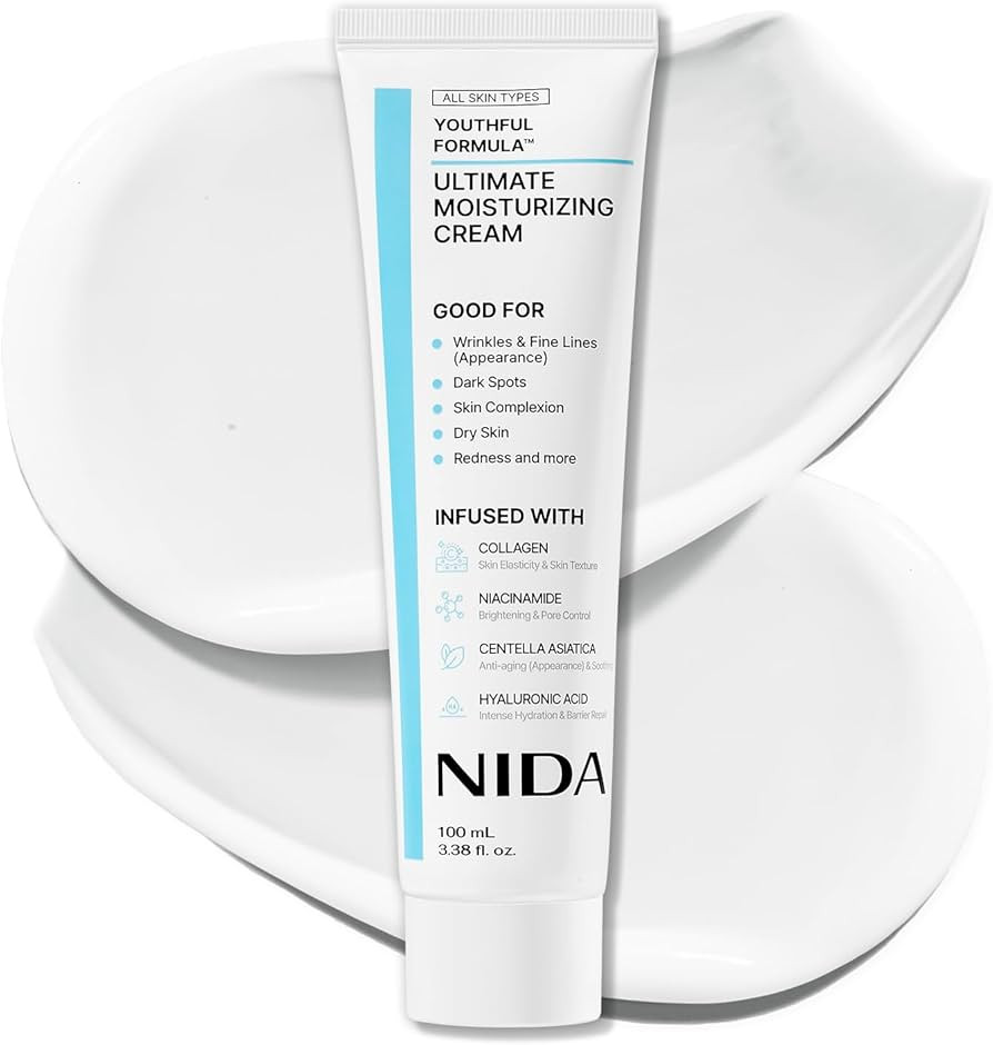 NIDA Youthful Formula™ Ultimate Moisturizing Cream | Centella Asiatica, Niacinamide, Hyaluronic... | Amazon (US)