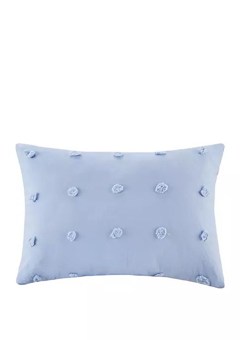 Brooklyn Cotton Jacquard Pom Pom Square Pillow | Belk