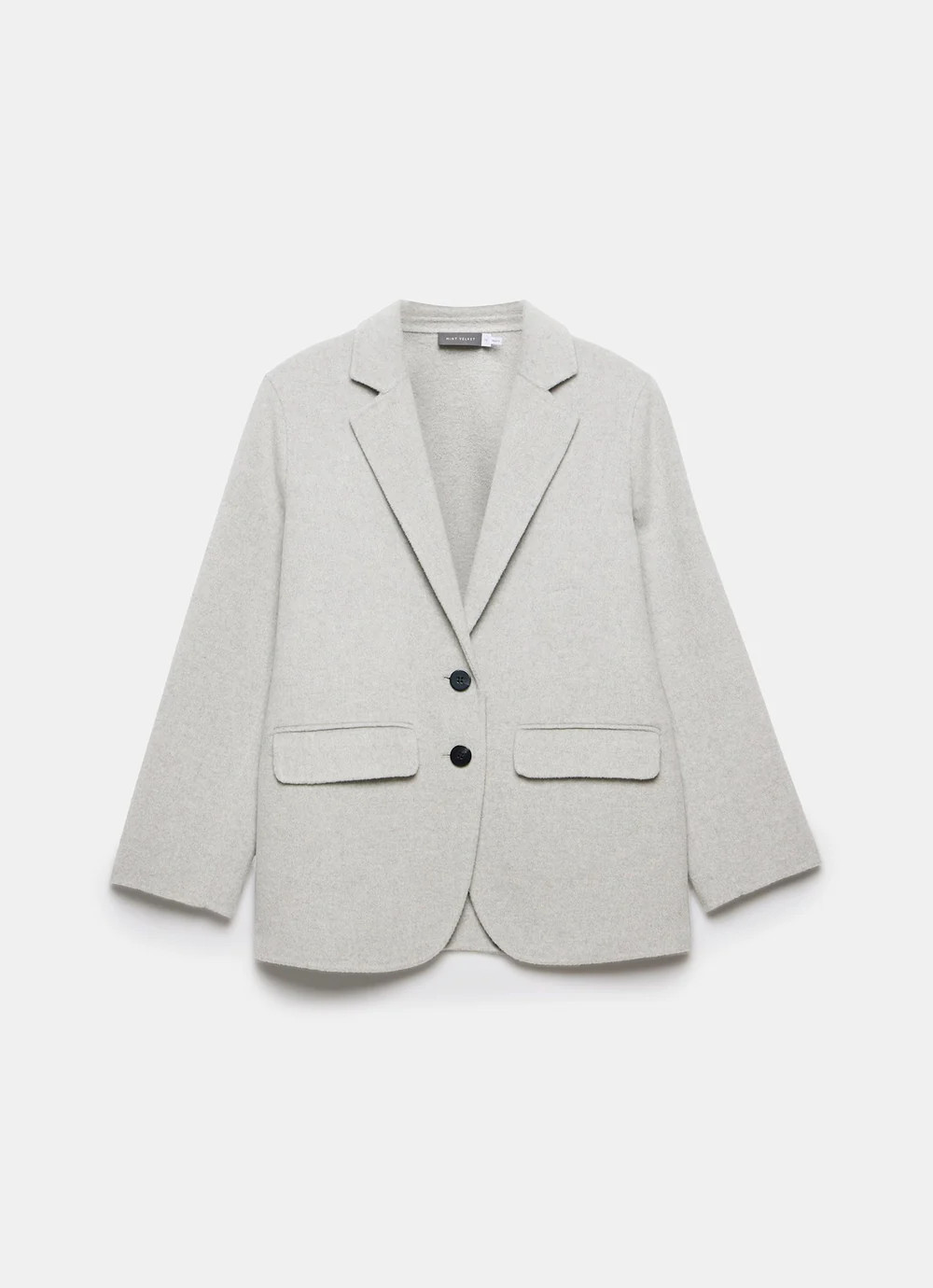 Light Grey Wool Blend Hand Finished Blazer | Mint Velvet