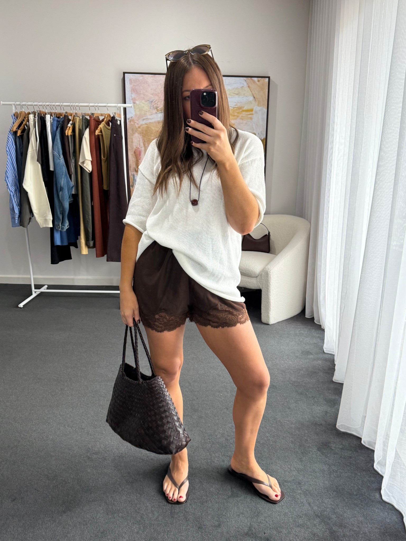 Hot summer day fit ☀️ 

Tee: Feather & Noise Indi Tee, size S/M 
Necklace: Nuri Studios 
Shorts: Billy J, Makoa shorts in M
Bag: Dragon Diffusion 
Flats: A Emery
Sunnies: YSL 

#LTKsummer #LTKstyletip #LTKaustralia