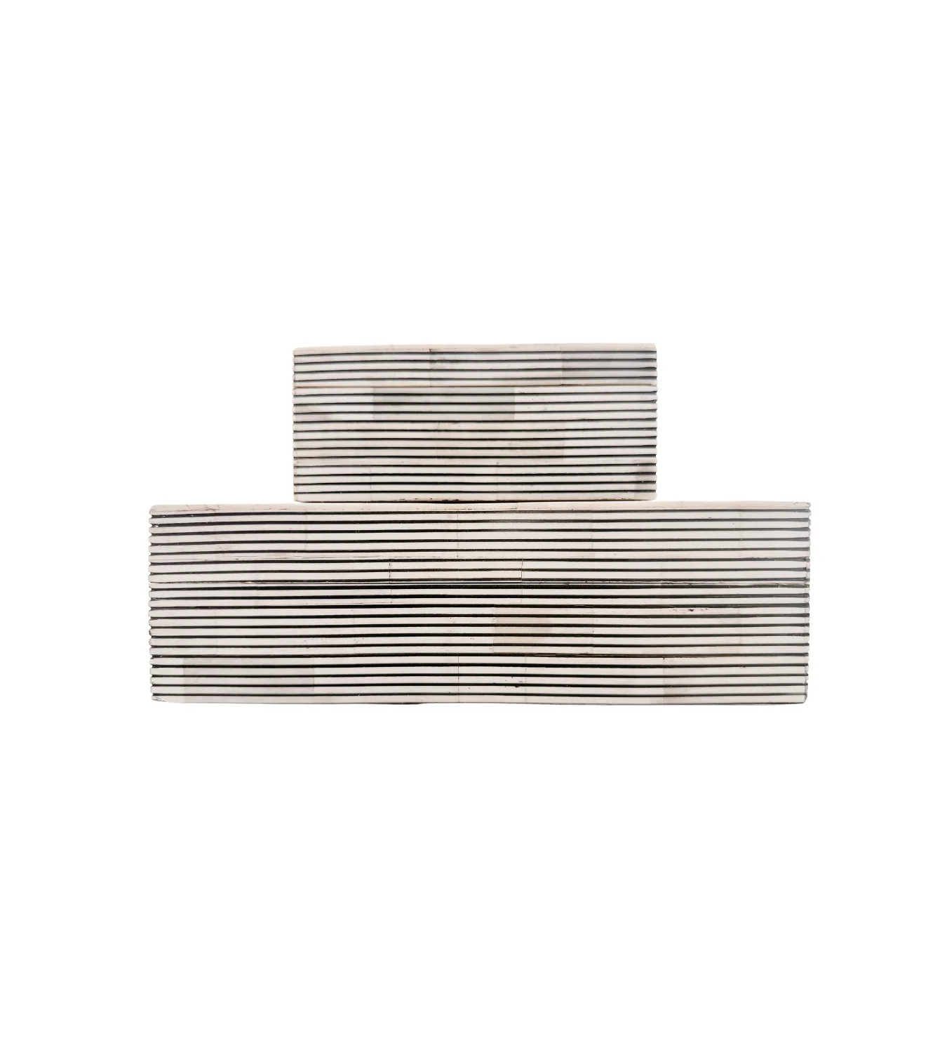 Black Stripe Bone Boxes | Cottage and Key