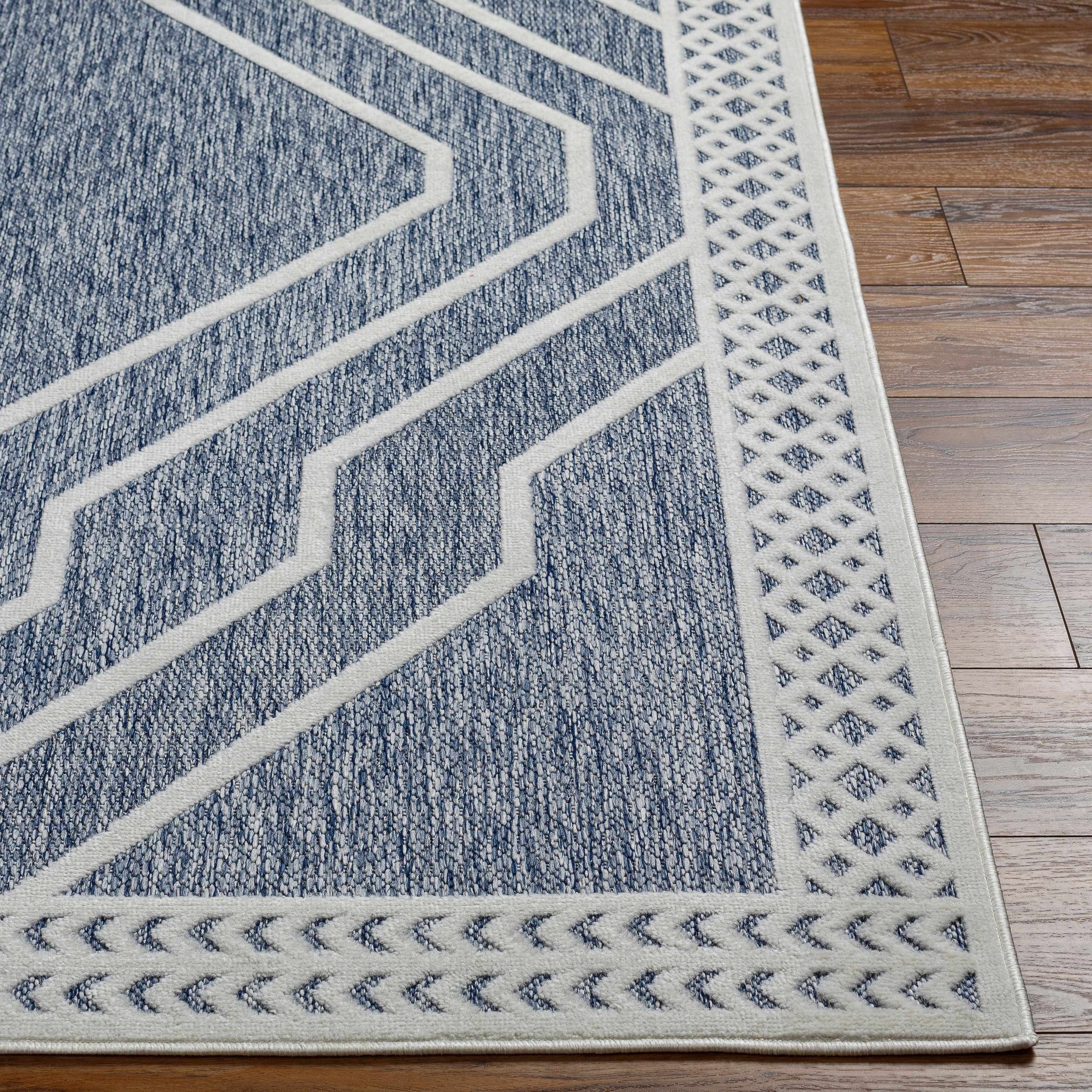 Blue Anja Outdoor Rug | Boutique Rugs