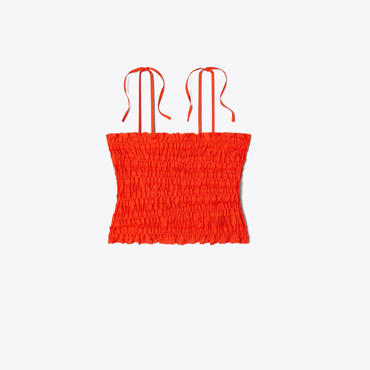 Smocked Viscose Top: Women's Designer Coverups | Tory Burch | Tory Burch (US)