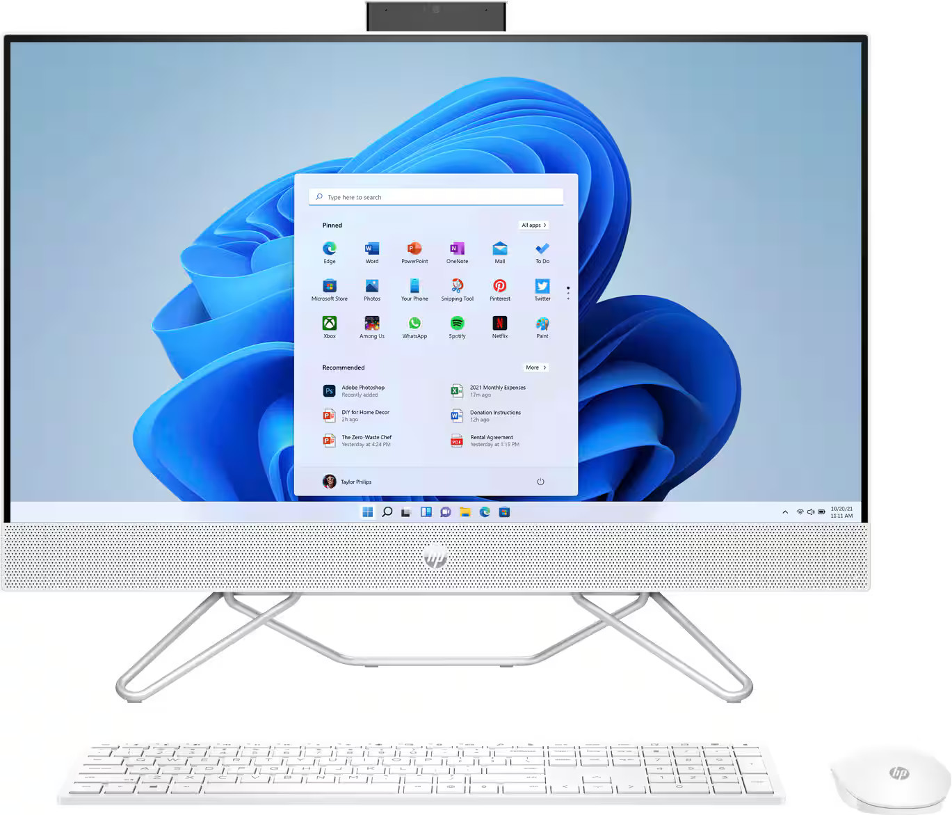 HP 27" Touch-Screen All-In-One AMD Ryzen 7 12GB Memory 1TB SSD Starry White 27-cb0244 - Best Buy | Best Buy U.S.