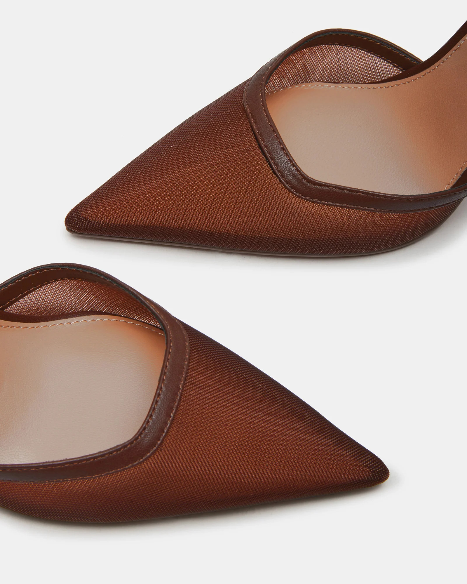 ALLIANCE Mesh Brown Pointed-Toe Pump Women's Heel | Steve Madden (US)