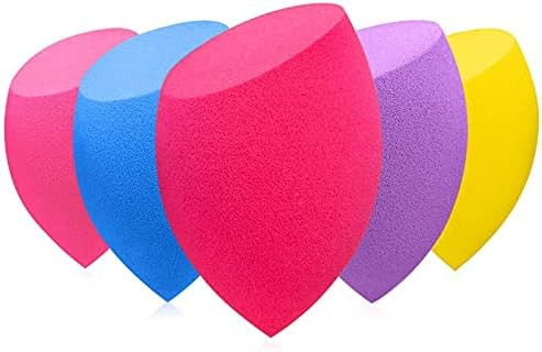 BEAKEY 5 Pcs Oblique Cut Makeup Sponge Set, Foundation Blending Beauty Sponge, Flawless for Liqui... | Amazon (US)