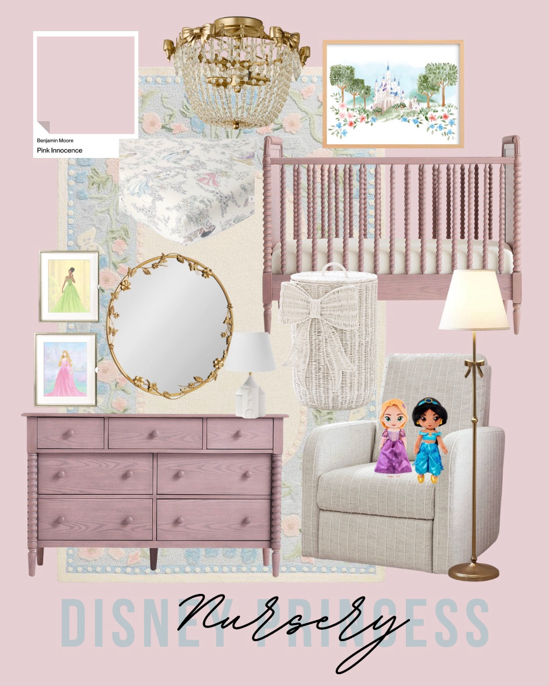 A Disney nursery for your princess. 

 #LTKHome #LTKBaby #LTKKids