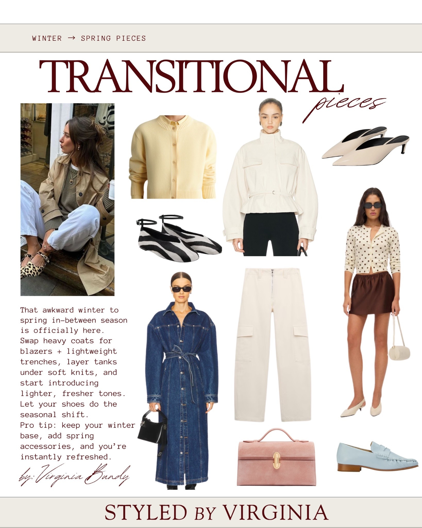 Transitional Pieces 

#effortlessluxury 
#shopmystyle 
#curatedcloset