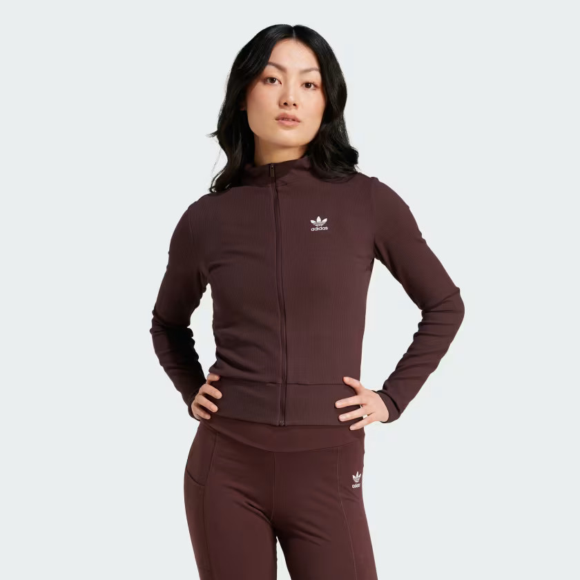 Essentials Ribbed Full-Zip Track Top | adidas (CA)