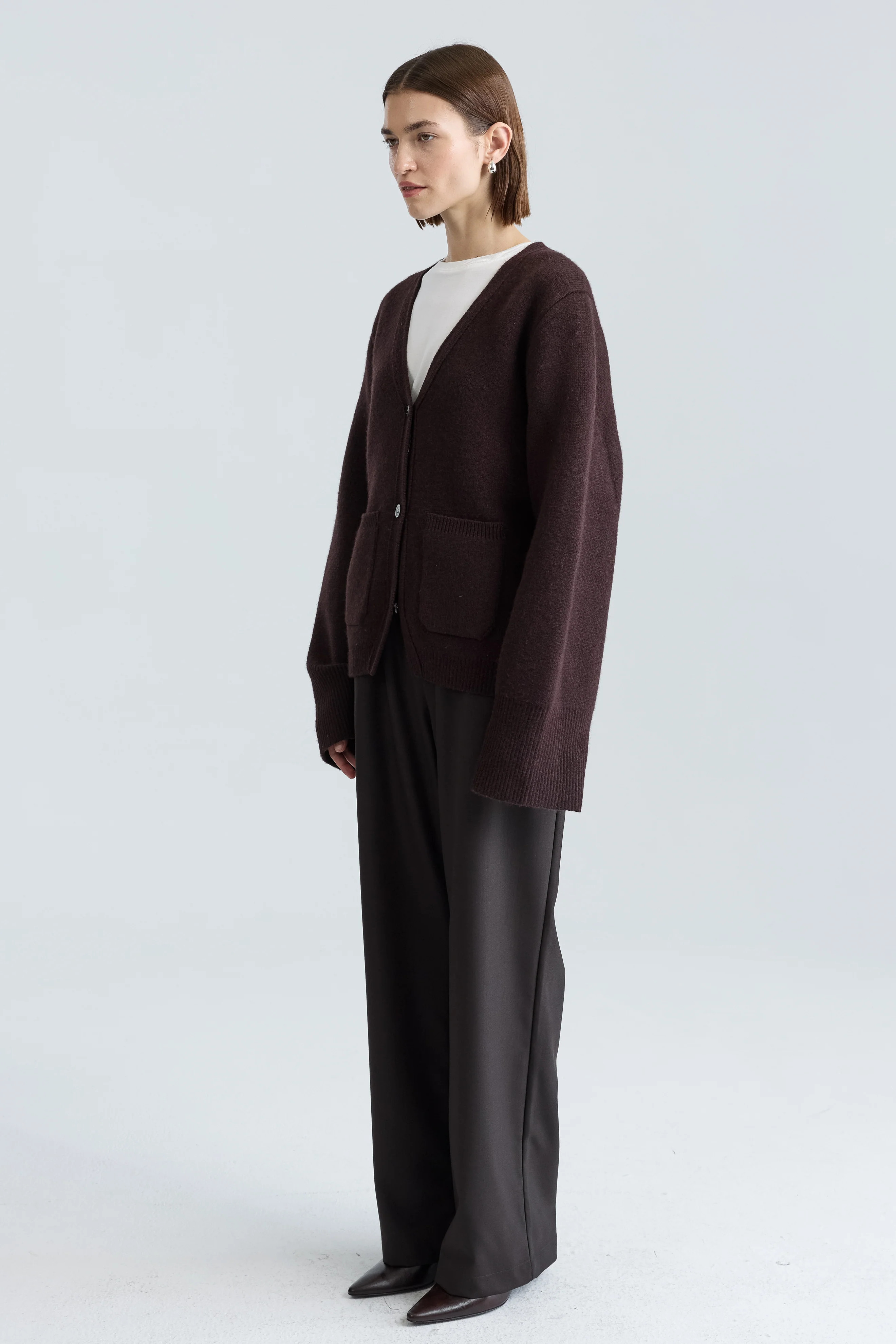 V Neck Cardigan | Almina Concept