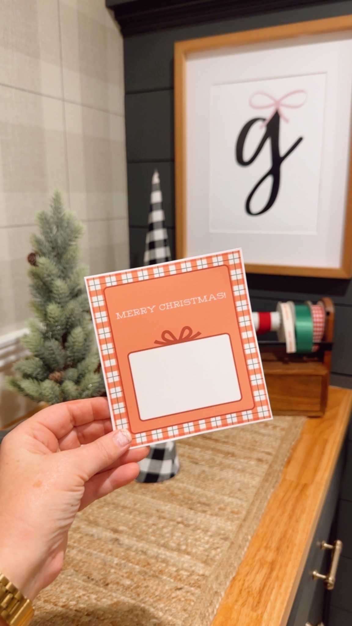 Gift card, Gift Tag! Just attach your gift card with a little tape. Hang on the tree, add to a basket or tie on a gift. Happy Gifting! 

#LTKHoliday #LTKGiftGuide #LTKSeasonal