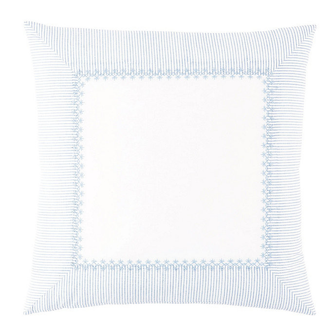 Lulu Embroidered Stripe Sham | Ballard Designs, Inc.
