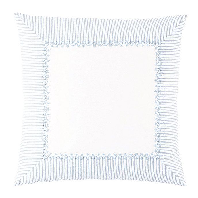 Lulu Embroidered Stripe Sham | Ballard Designs, Inc.