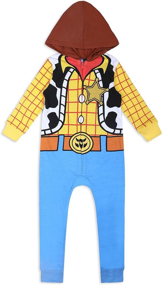 Disney Toy Story Woody or Buzz Lightyear Boys’ Hooded Romper for Newborn, Infant and Toddler ... | Amazon (US)