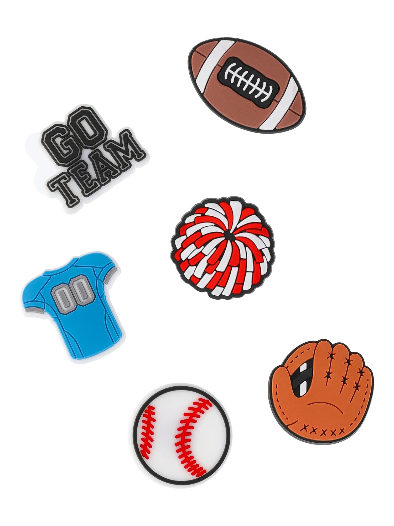 Time and Tru Sporty Handbag Charms for EVA Beach Tote, 6-Pack | Walmart (US)