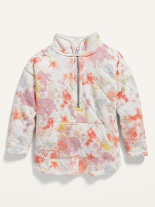 Soft-Knit Half-Zip Mock-Neck Tunic Jacket for Toddler Girls | Old Navy (US)