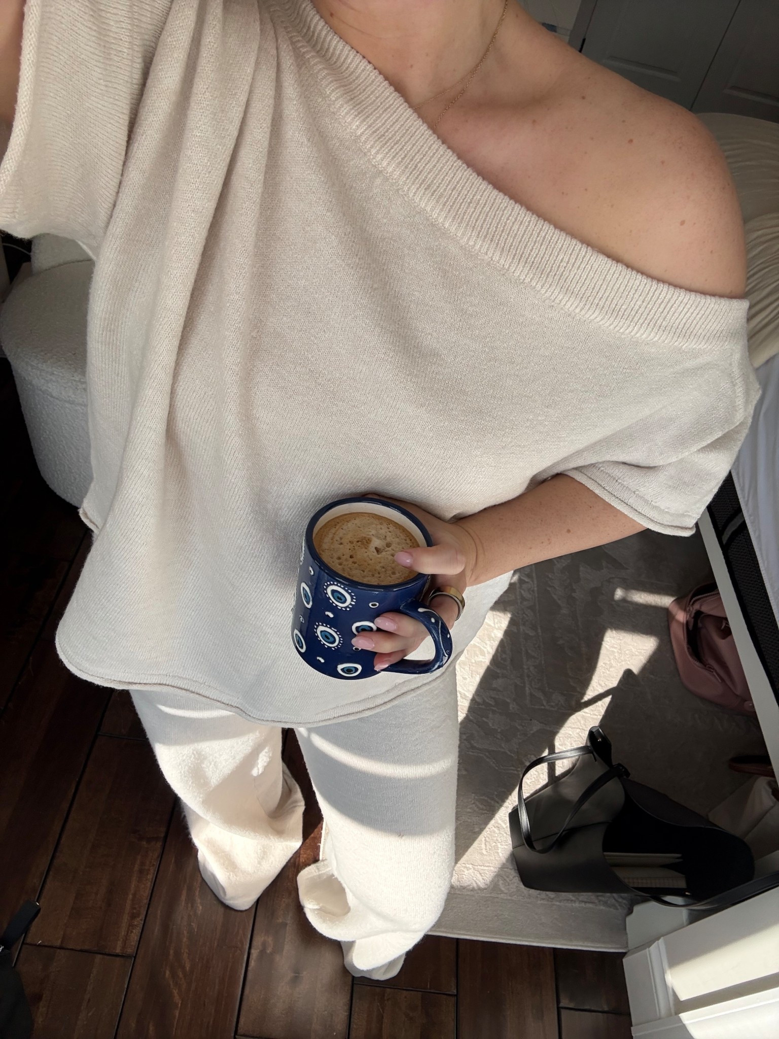 Coziest wfh outfit 🧿🤍

#LTKPetite #LTKootd