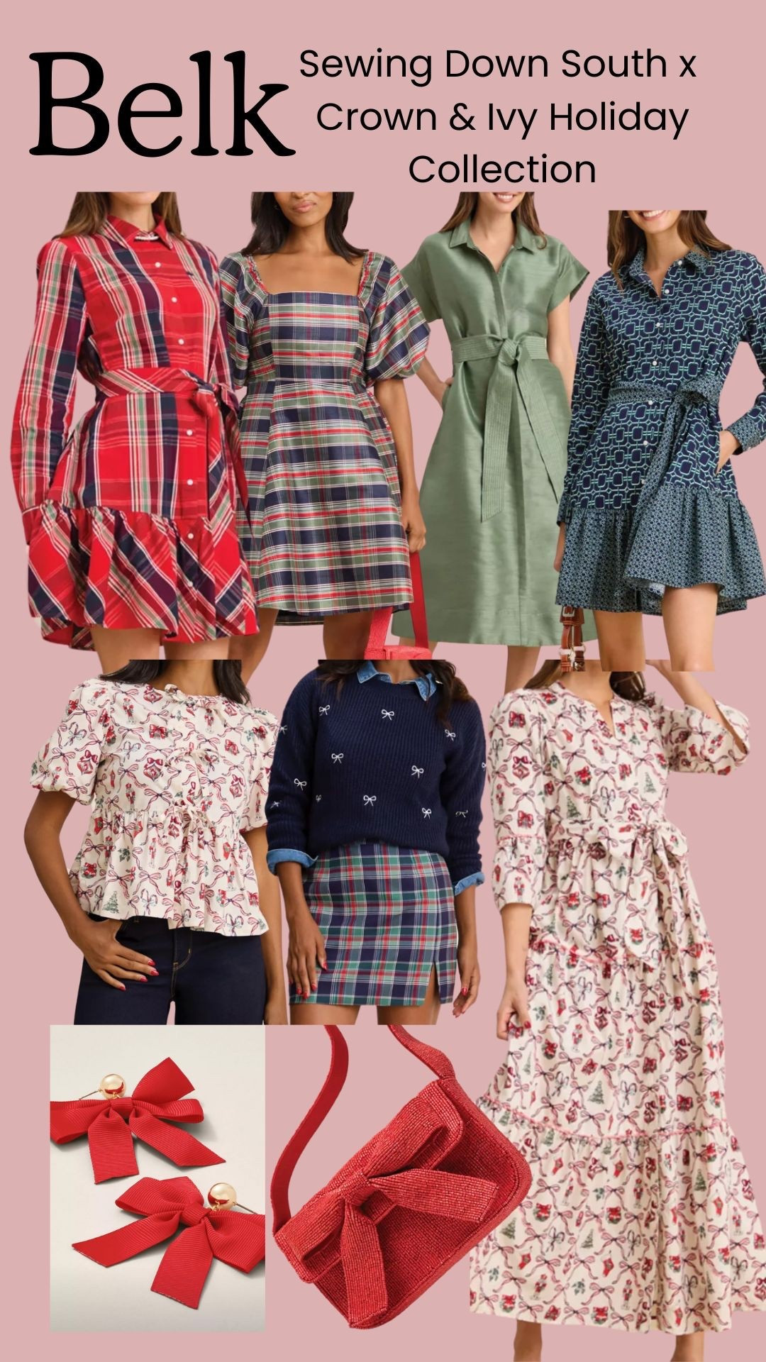 An adorably festive & classic collection at Belk and all pieces are 40% off! 