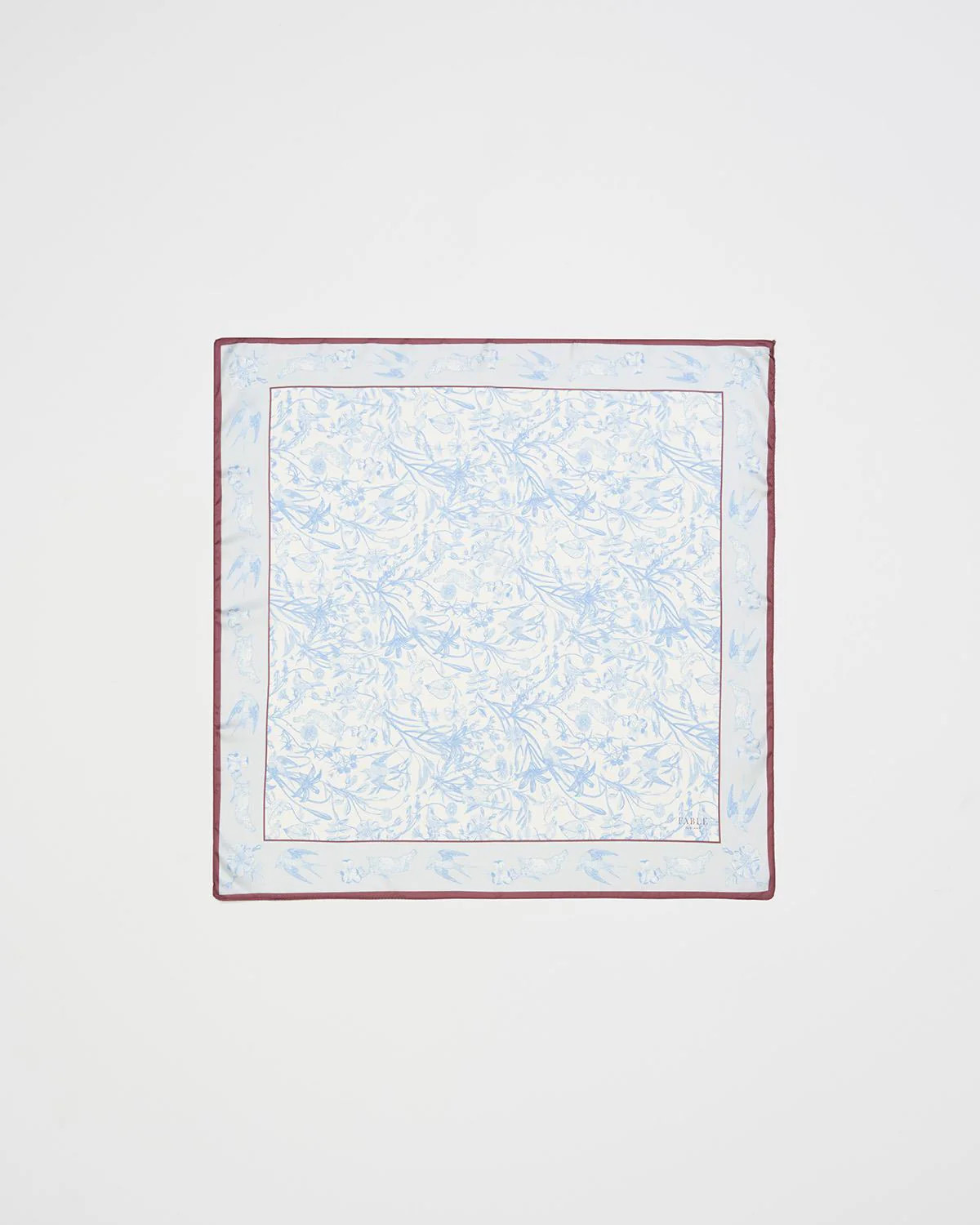 Bunny Blues Square Scarf | Fable England