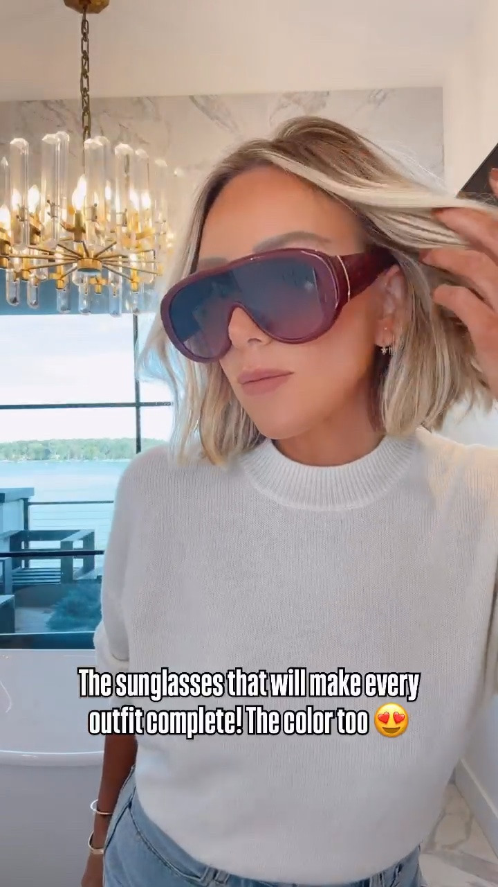 These sunglasses 😍 Perfectly oversized and the color is SO good ✨ I’ll be wearing these on repeat

#LTKSeasonal #LTKootd #LTKdayinmylife