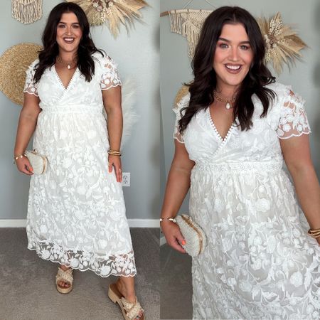 Curvy bridal white dress from Amazon 💍🤍💒 Size XXL. Engagement party, bridal shower inspired look 

#LTKWedding #LTKPlusSize #LTKStyleTip