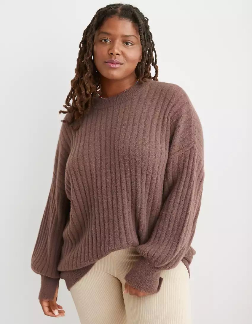 Aerie Buttercream Crew Sweater | Aerie