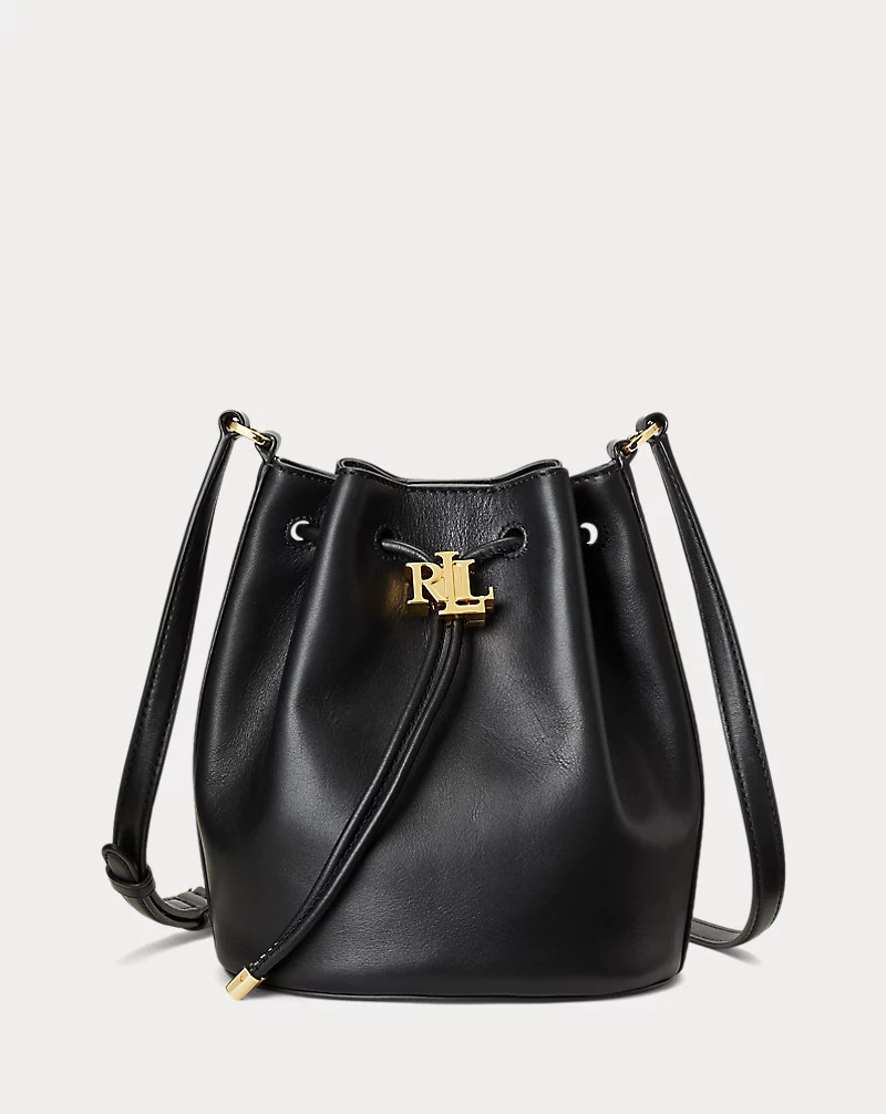 Andie medium leren tas met trekkoord | Ralph Lauren (BE & NL)