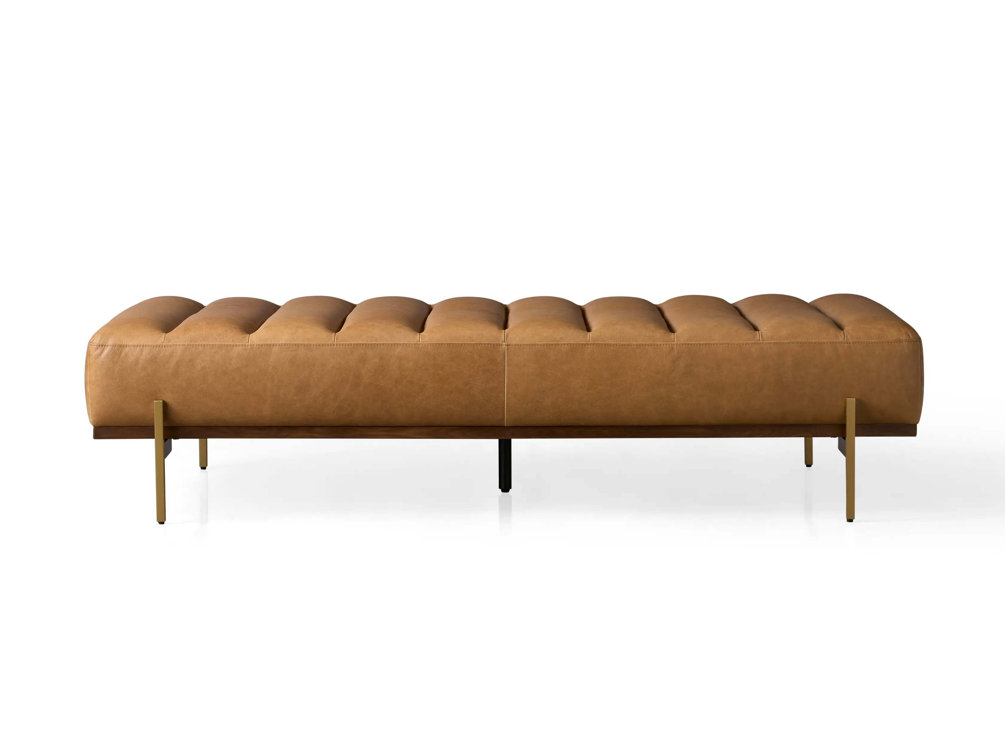 Lansing Leather Bench | Arhaus
