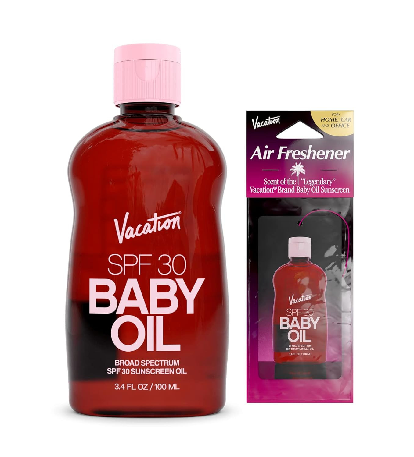 Vacation Baby Oil SPF 30 & Air Freshener Bundle, Hydrating & Nourishing, Mineral-Oil Free, Lightw... | Amazon (US)