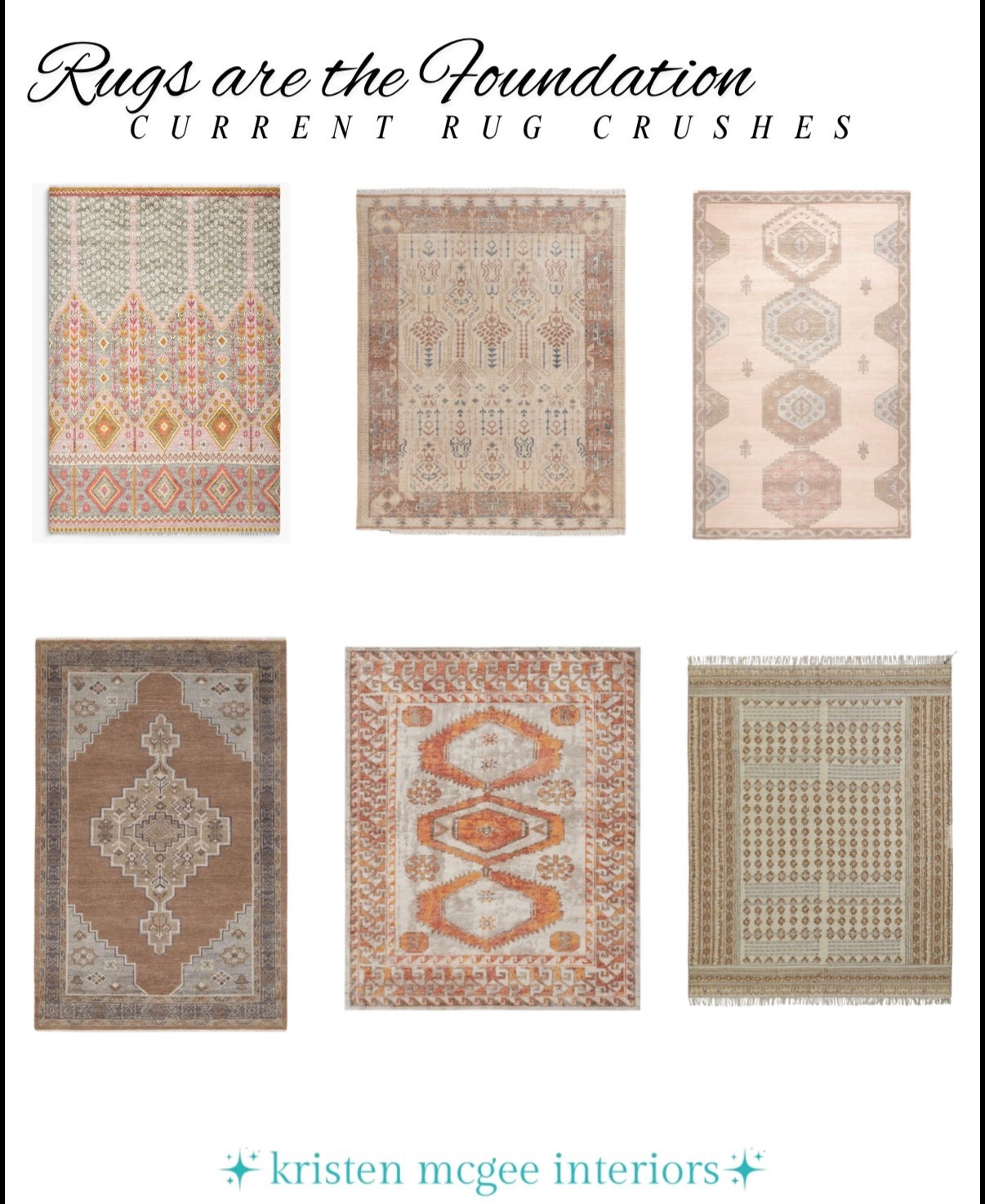 Rugs are the foundation of a room. 🤍 These are my current rug crushes—timeless patterns, soft color, and effortless texture. Tap to shop & save for your next room refresh.

#LTKHome #LTKdayinmylife