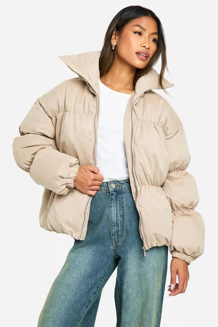 Peached Padded Puffer Jacket | boohoo (US & Canada)