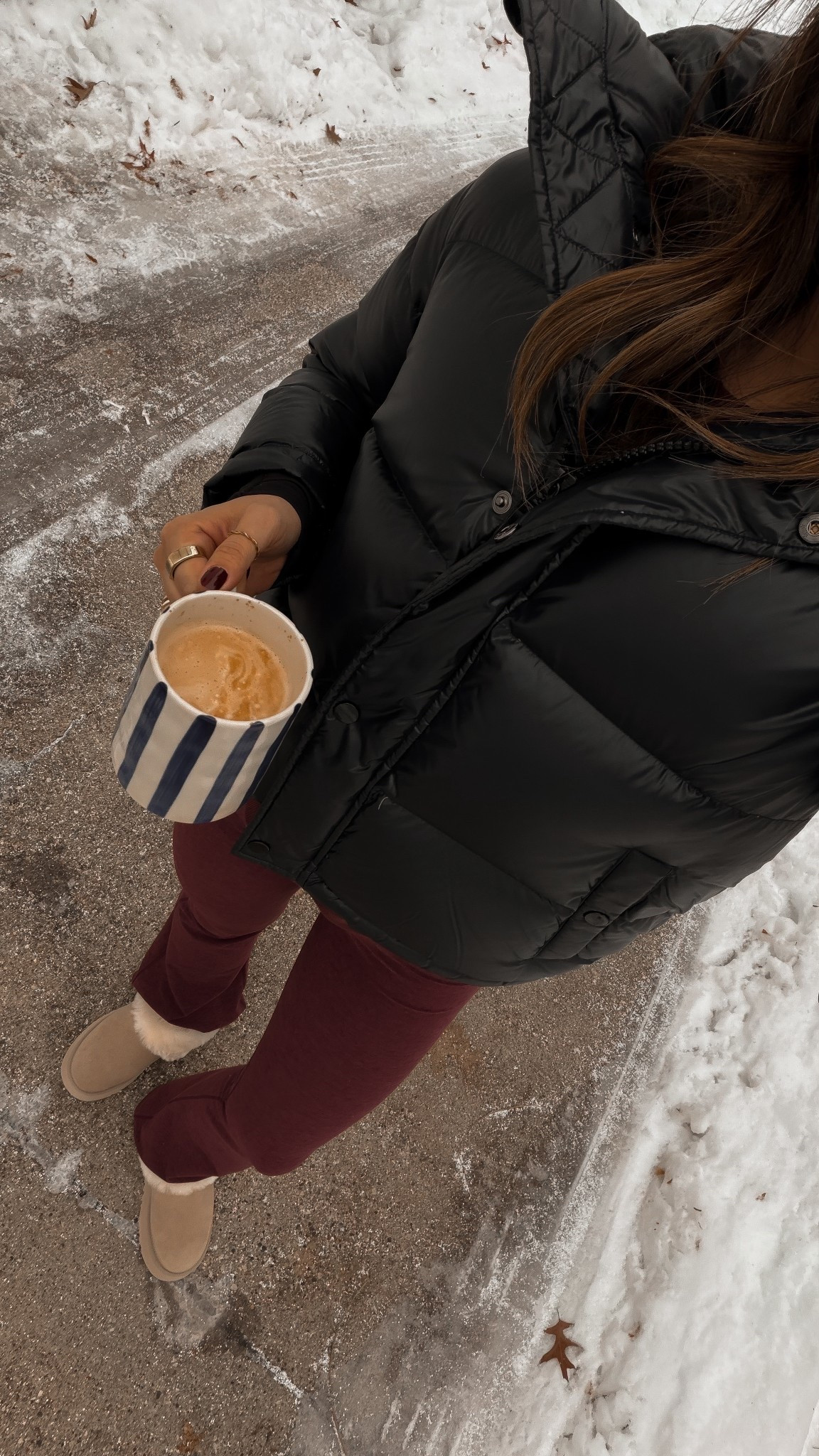 Morning cozies! Love these bootcut pants and puffer. 

#LTKmomlife #LTKootd #LTKFindsUnder50