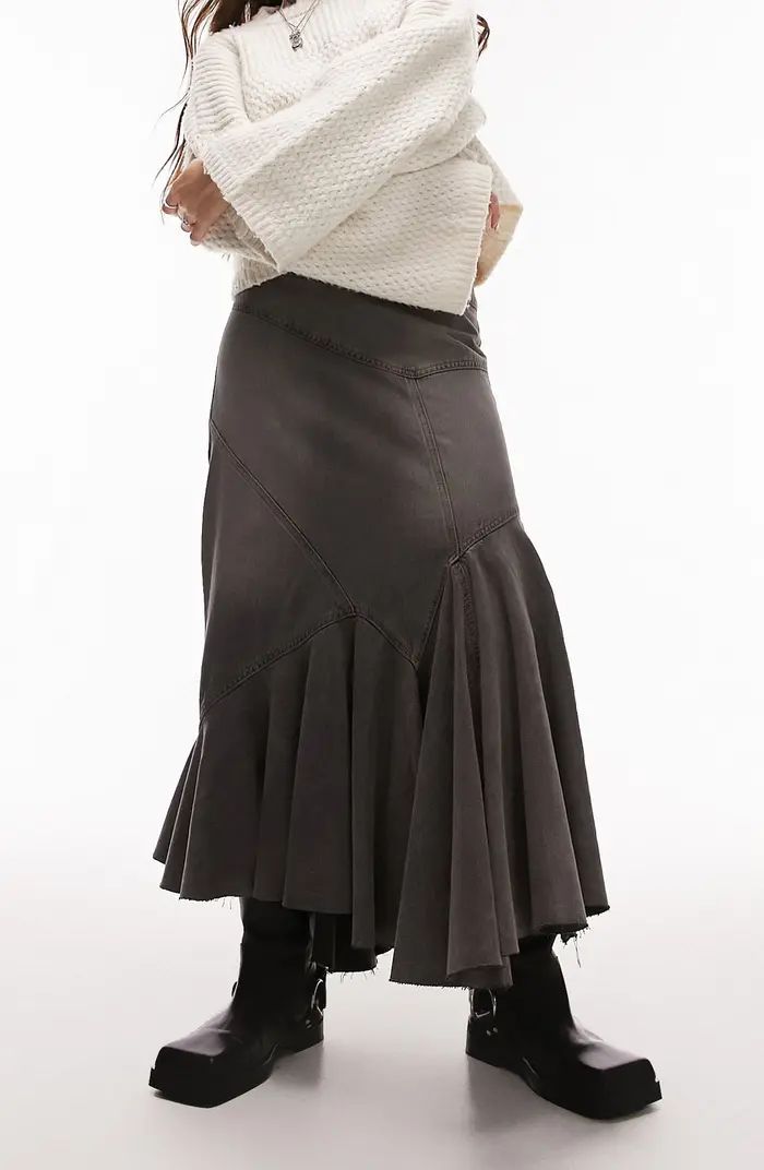 Paneled Denim Maxi Skirt | Nordstrom