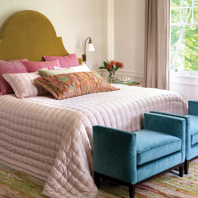 Silken Solid Slipper Pink Puff | Annie Selke