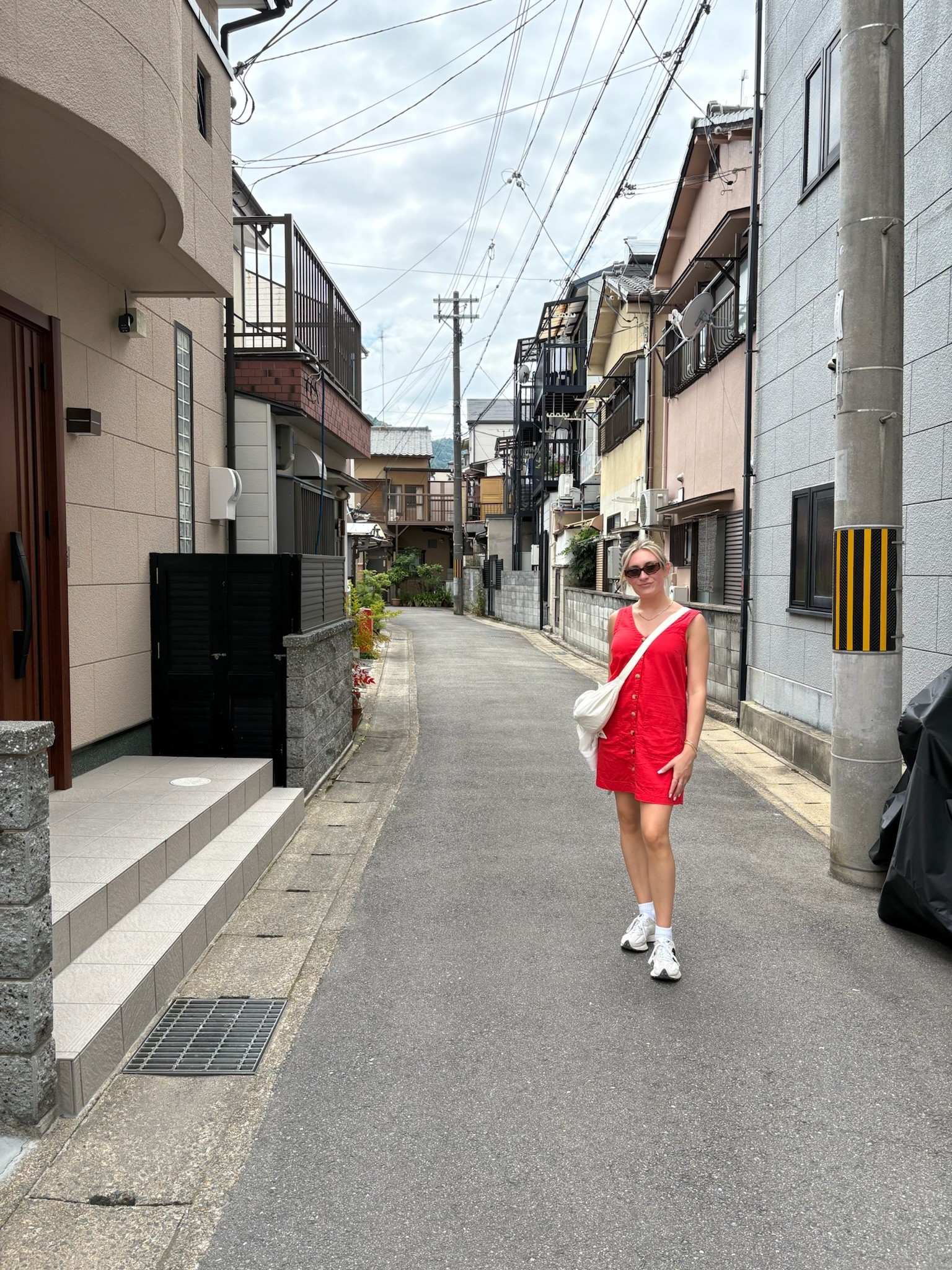 For our longest day out in Kyoto, staying comfy and cool were my top priorities. I went for this red dress with DEEP pockets to stay covered and cool. I paired this with a white button down for when the night time got chilly, my new balances, and TB sunnies. We walked about 30,000 steps this day and I was comfortable, so I would say mission success. 

#LTKTravel #LTKStyleTip