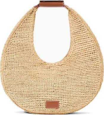Large Raffia Moon Shoulder Bag Straw Bag Straw Beach Bag Straw Clutch Straw Vacation Bag Bags 2026 | Nordstrom