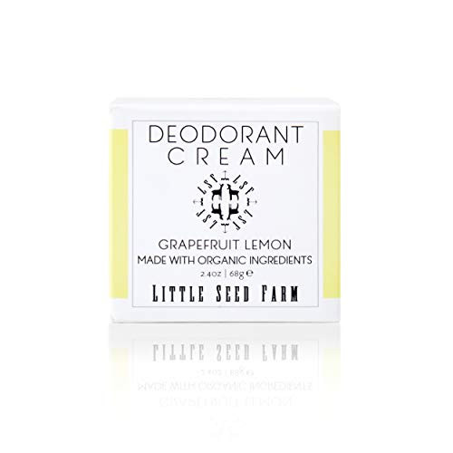 Little Seed Farm All Natural Deodorant Cream - Grapefruit Lemon - Aluminum Free Deodorant for Women or Men, Net Wt. 2.4oz | 68g | Amazon (US)