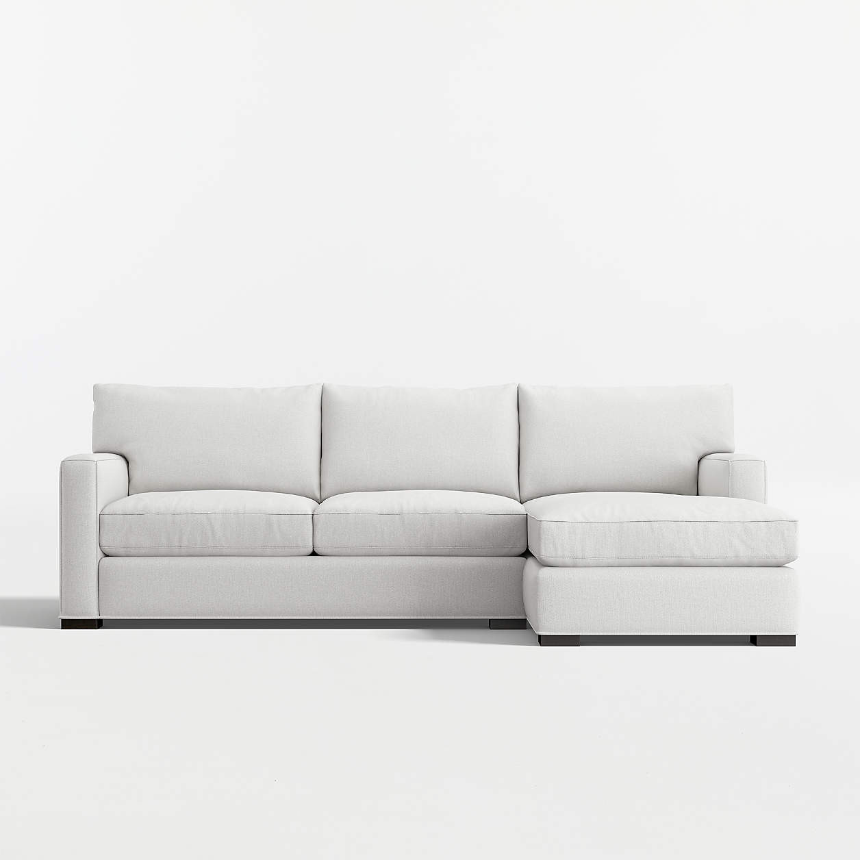 Axis 2-Piece Sectional Sofa with Chaise Lounge + Reviews | Crate & Barrel | Crate & Barrel