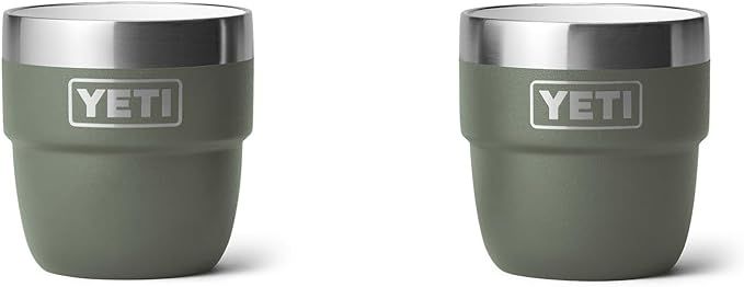 YETI Rambler 4 oz Stackable Cup, Stainless Steel, Vacuum Insulated Espresso/Coffee Cup, 2 Pack, C... | Amazon (US)